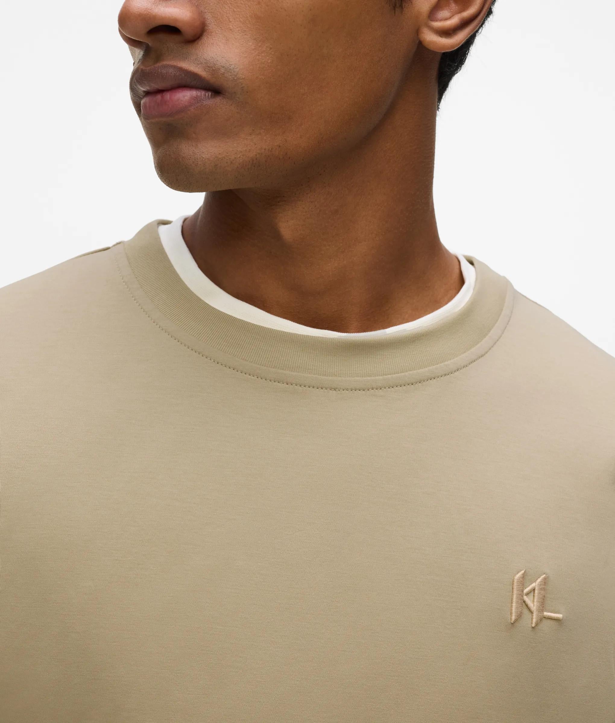 Monogram T-shirt in normale pasvorm
