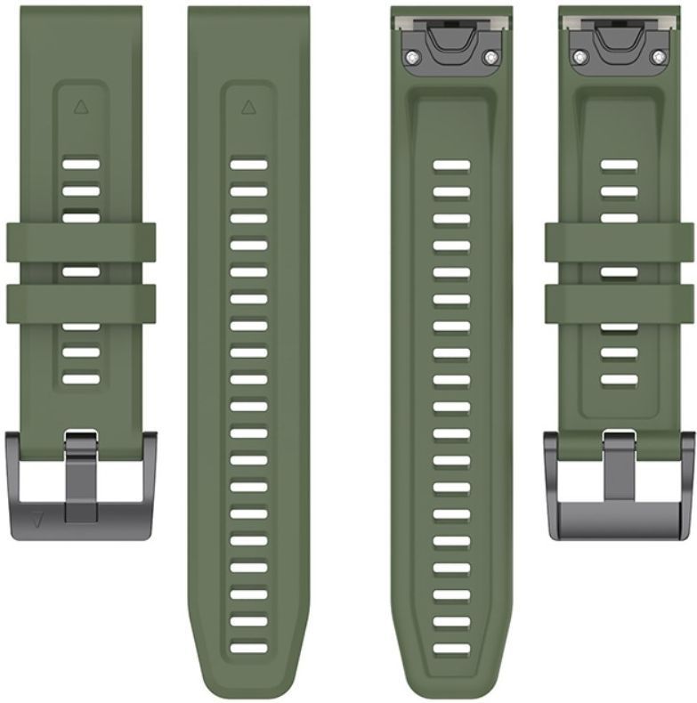 Universeel Garmin QuickFit 22MM Bandje Siliconen Gespsluiting Groen