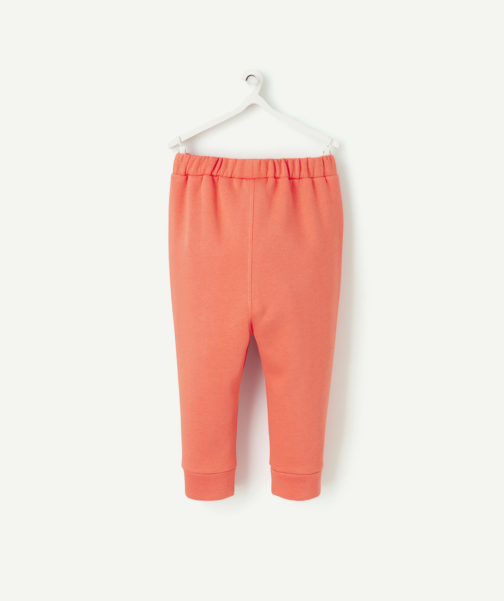 JOGGING BÉBÉ GARÇON EN FIBRES RECYCLÉES ORANGE