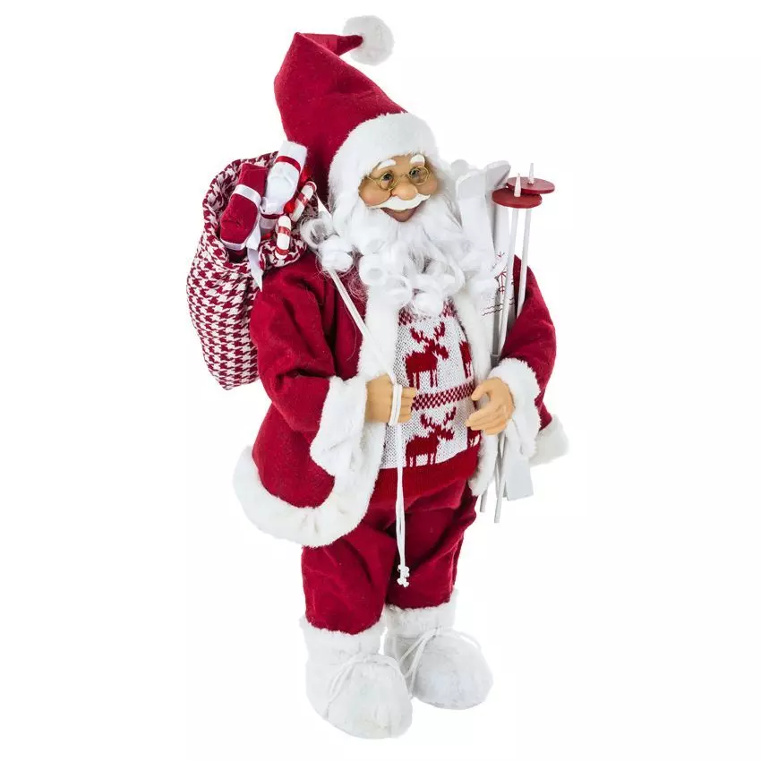 Père Noël déco Traditionnel (H61 cm) Florestan