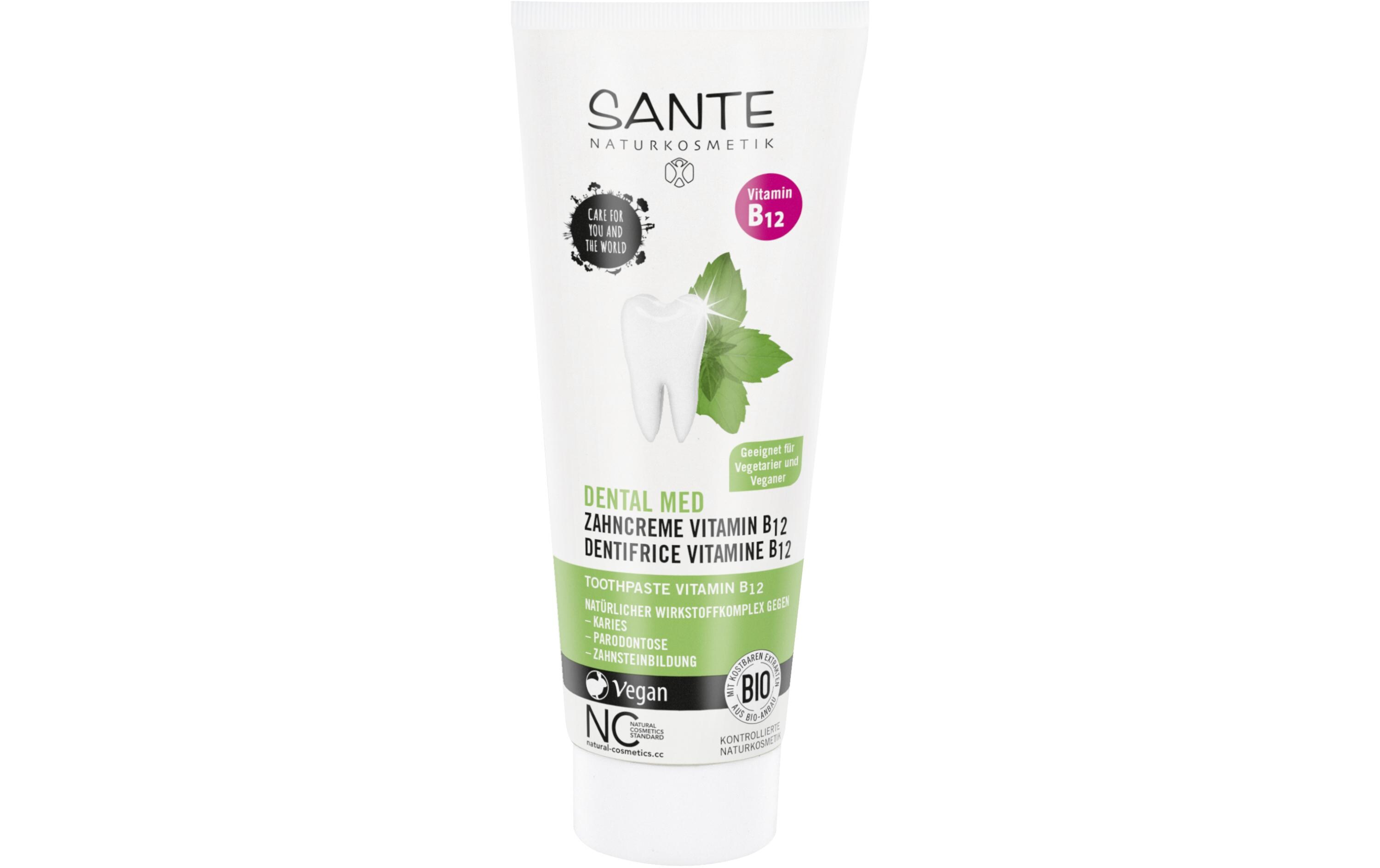 Zahncreme Vitamin B12 75 mlNatürliche Zahncreme pflegt und schützt Zähne und Zahnfleisch