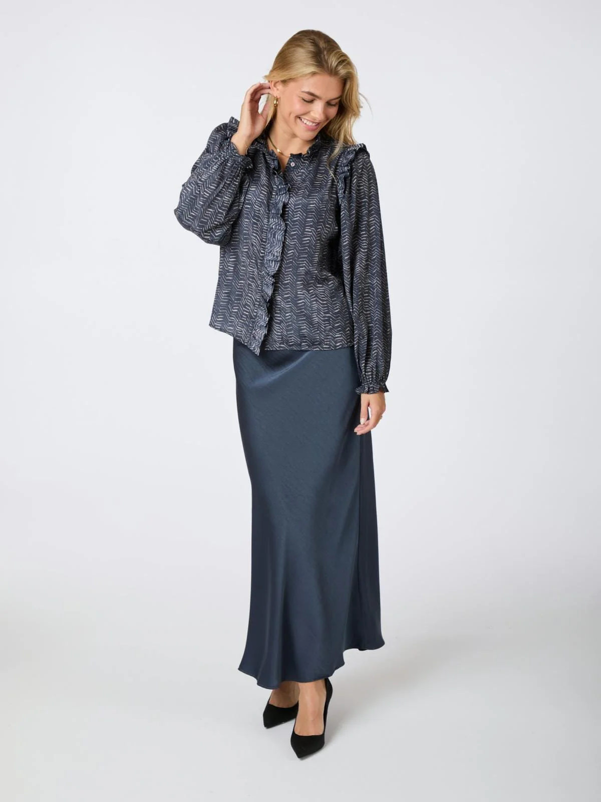 Neo Noir Gemmi Zigzag Duo Blouse