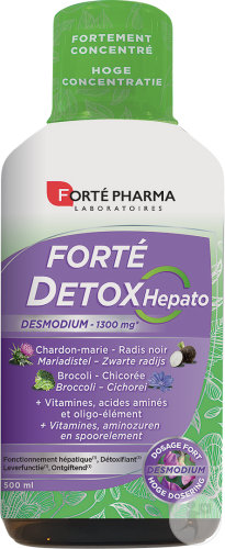Forté Pharma Forté Detox Hepato Fonctionnement Hépatique Et Détoxifiant 500ml
