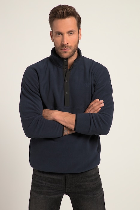 Troyer, Outdoor, Fleece, Stehkragen, Knopfleiste