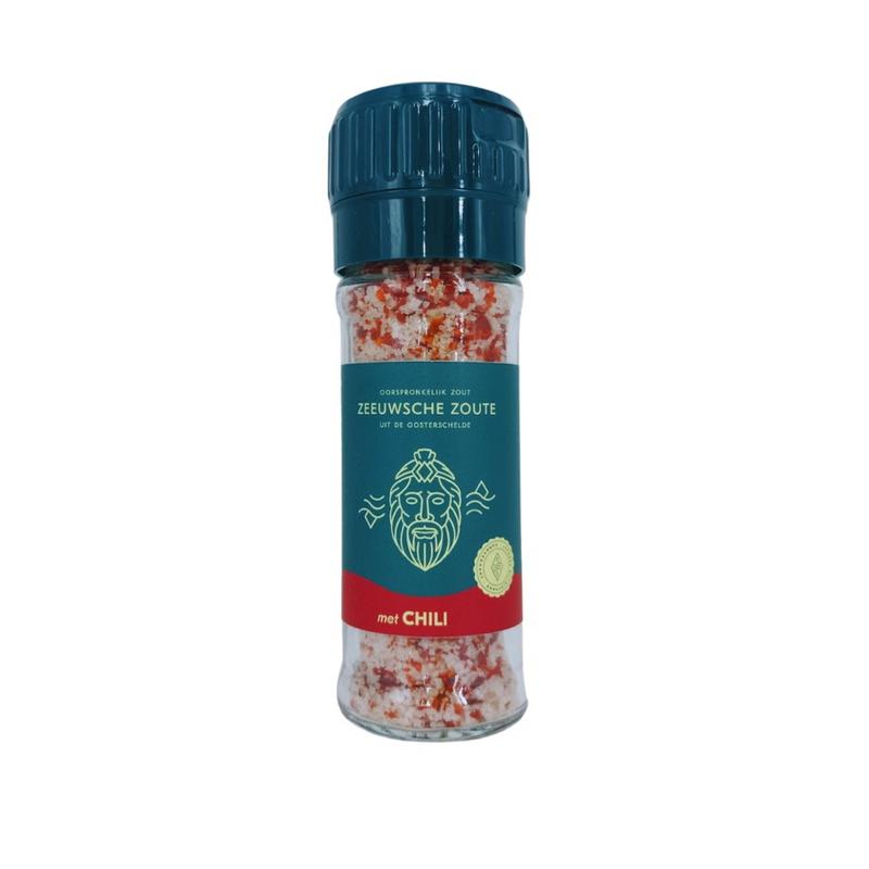 Zeeuwsche Zoute Zout Met Zeekraal Glazen Pot (100 gr)