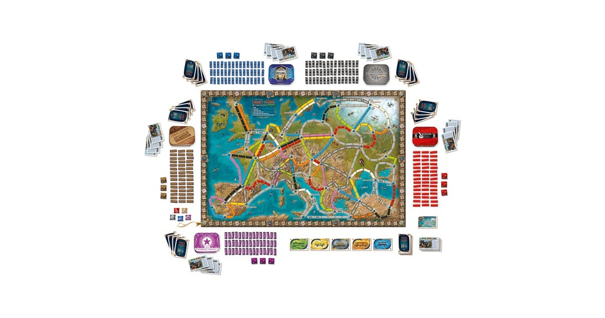 AsmodeeTicket to Ride - Europe 15th Anniversary Edition Bordspel  (Nederlands, 2 - 5 spelers, 30 - 60 minuten, Vanaf 8 jaar)