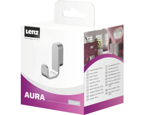 Lenz Aura Chroom handdoekhaak