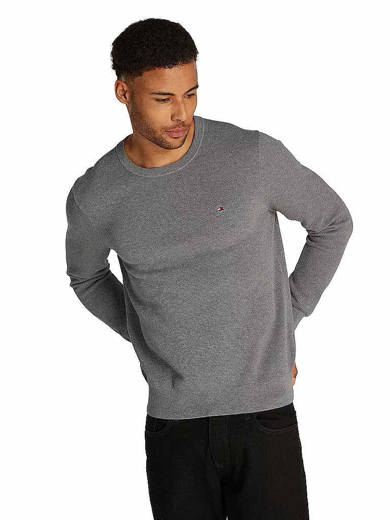 TOMMY HILFIGER Pullover hellgrau