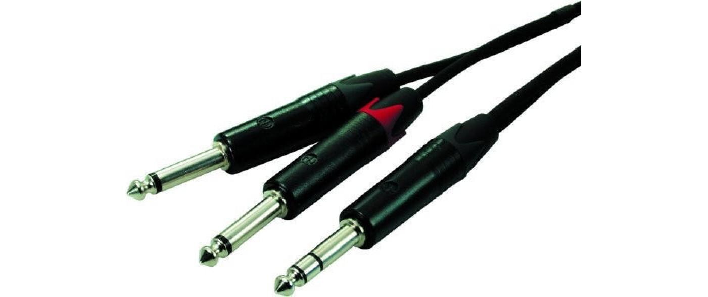 Audio-Kabel 6.3 mm Klinke - 6.3 mm Klinke 0.5 mY-Kabel