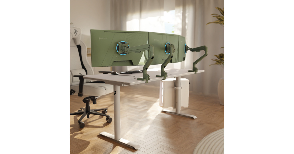 ArozziAlzare Neo - Gas Spring Monitor Arm – Forest Green monitorarm  (Groen)