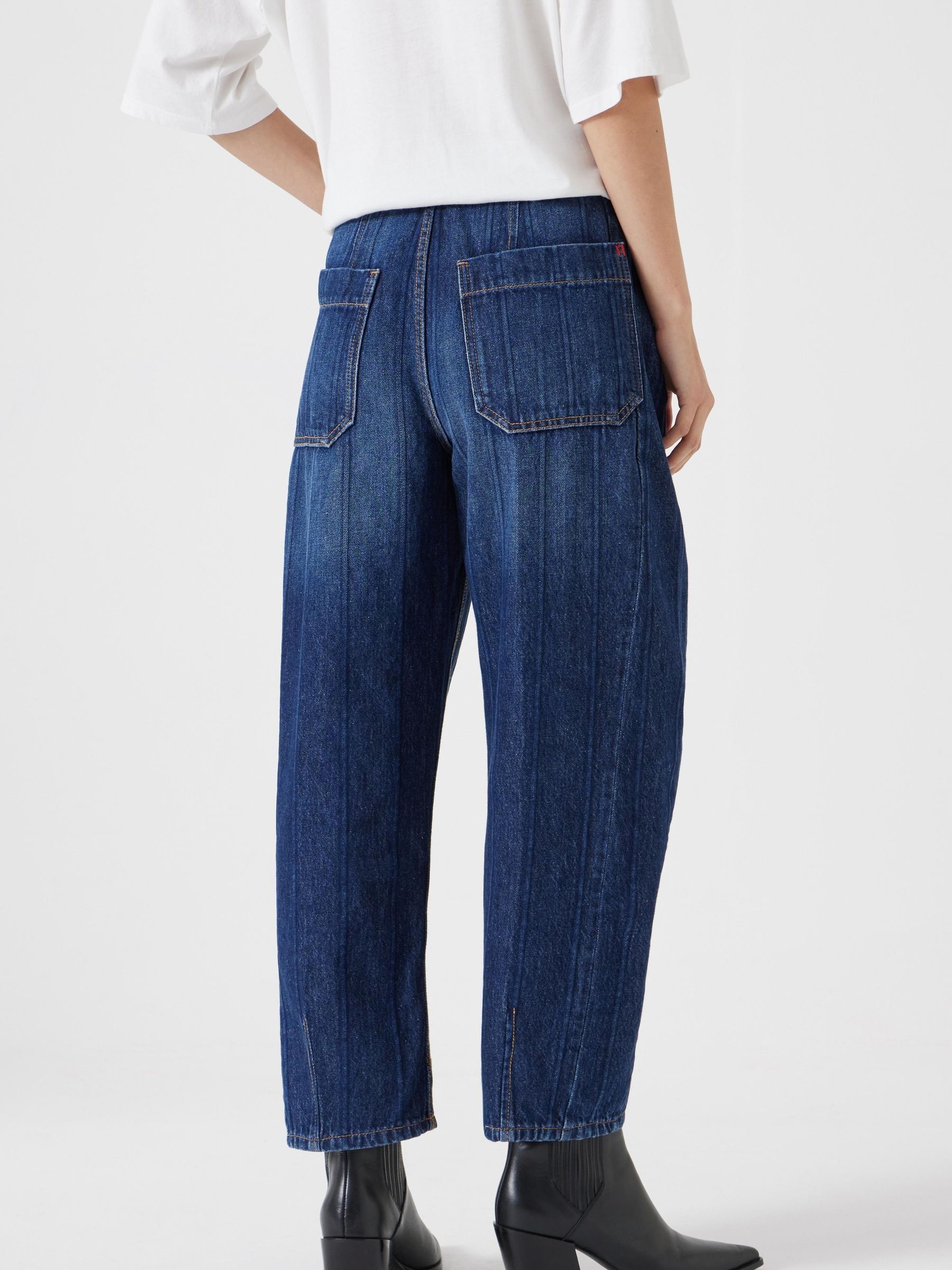 Hush Stripe Barrel Leg 100% Cotton Jeans