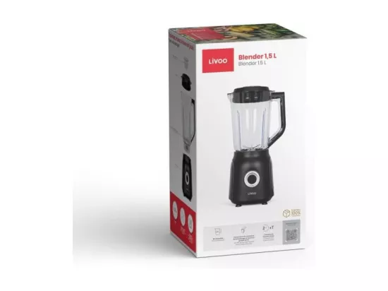 Blender mixeur noir 1.5L 600W