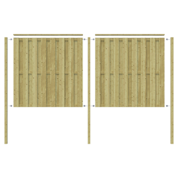 Schutting startpakket Royal grenen hout 3,8 m lang