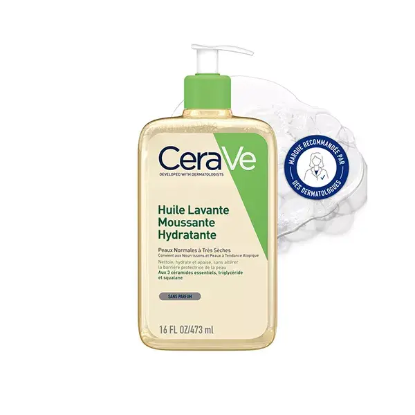 CeraVe Sabonete Facial Espuma Hidratante à Base de Óleo 473ml