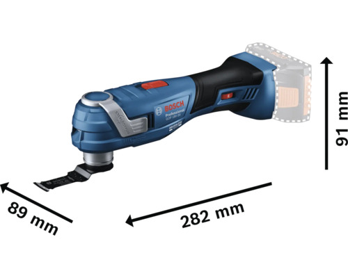 Bosch Professional GOP 18V-34 accu-multitool inclusief koffer, zonder accu en lader