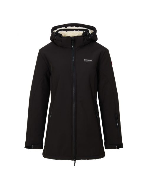 Nord Berg Padded Softshell Teddy Dames Zwart - Vrijetijdskleding