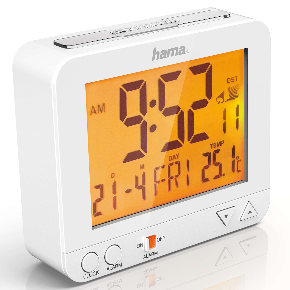 HAMA Vekkerklokke RC550 Radio Hvit
