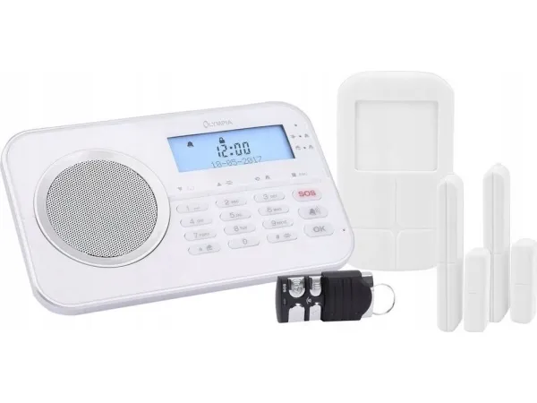 Olympia Protect 9868 GSM-alarmsystem, hvid