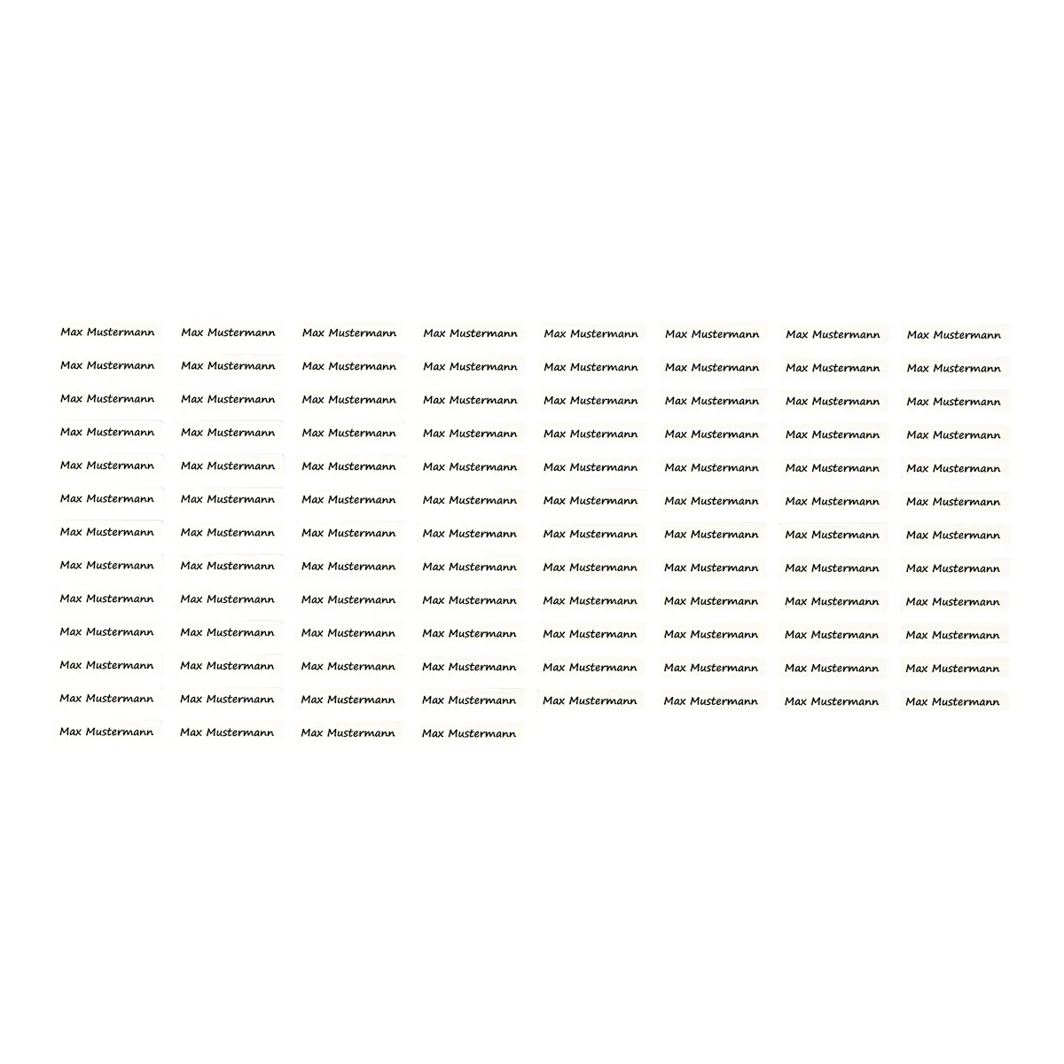 genialo - Wäscheetiketten, 100 Stück - schwarz