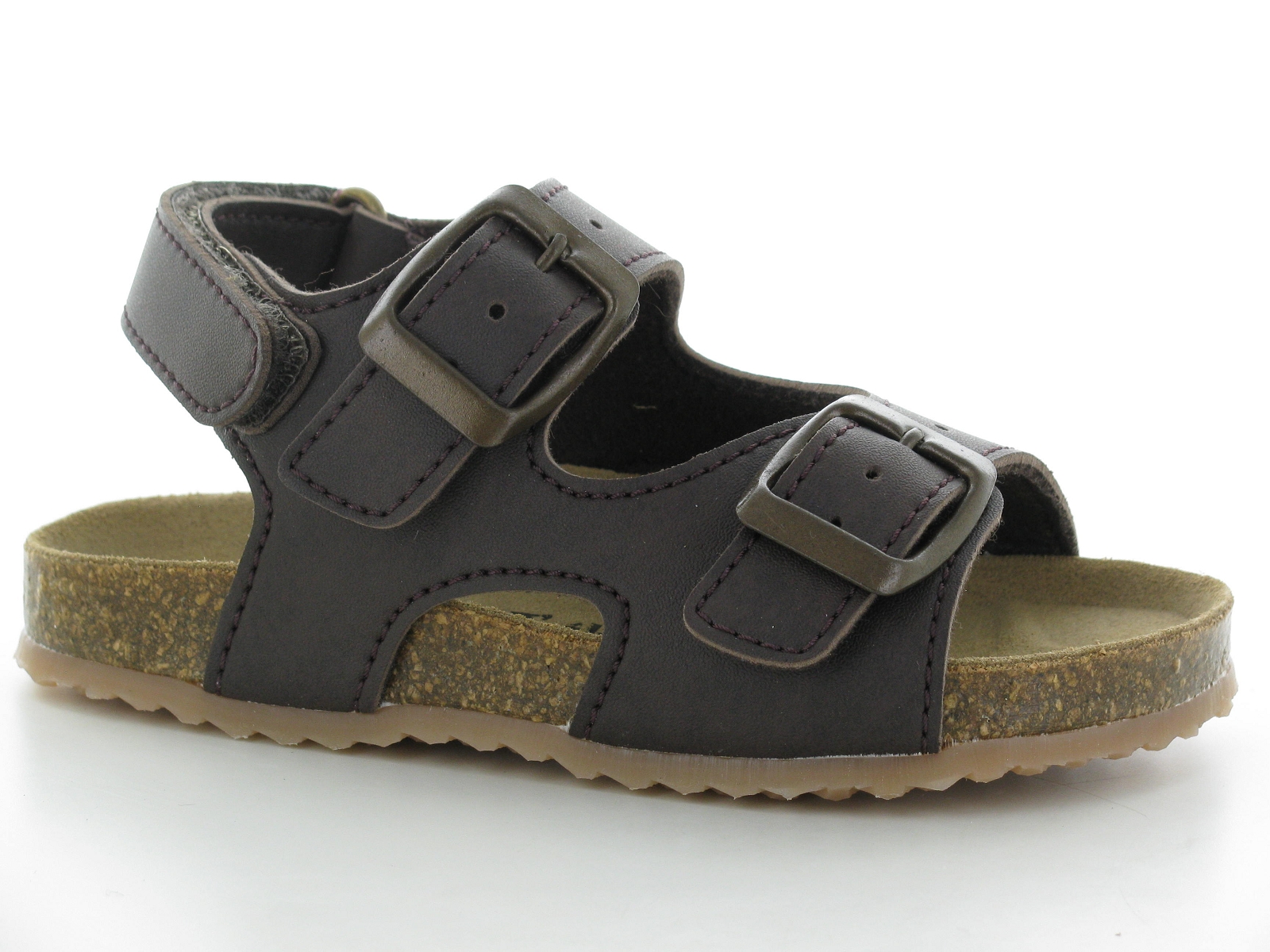 Chili-08779 Cuir gras Marron Foncé