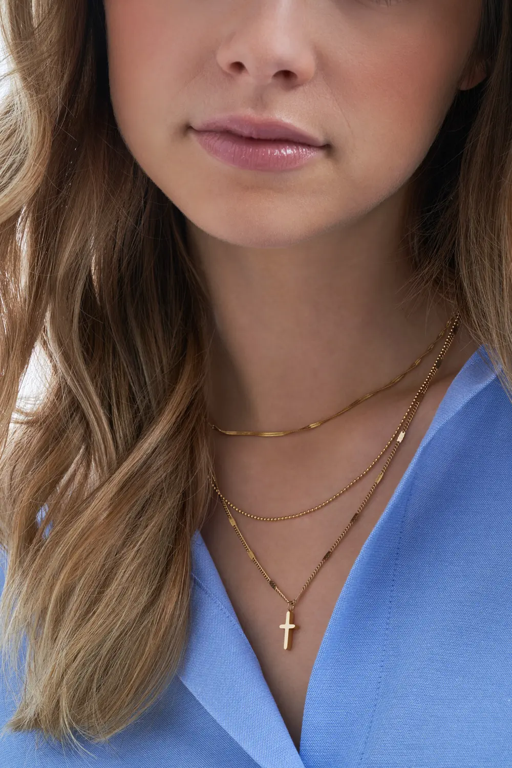 Layering Kette - Steel Cross