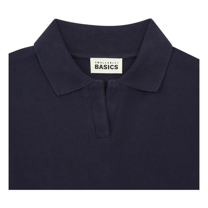 SMALLABLE BASICS T-Shirt Polo Garçon Coton Bio | Bleu marine