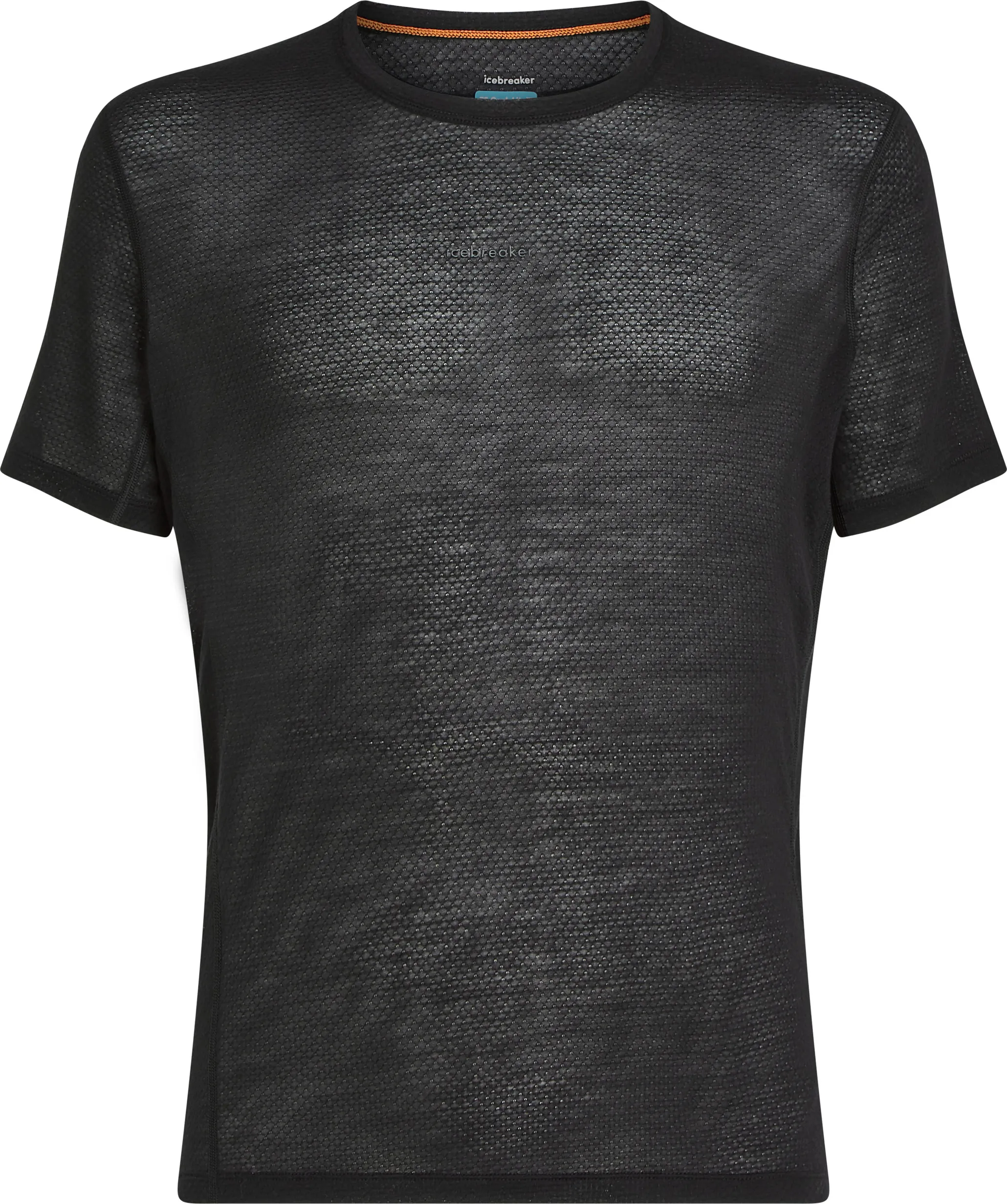Icebreaker Men's Merino 75 Cool-Lite Featherlight Shortsleeve Crewe Black