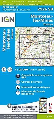 IGN - 2926 SB MONTCEAU LES MINES 1 25 000