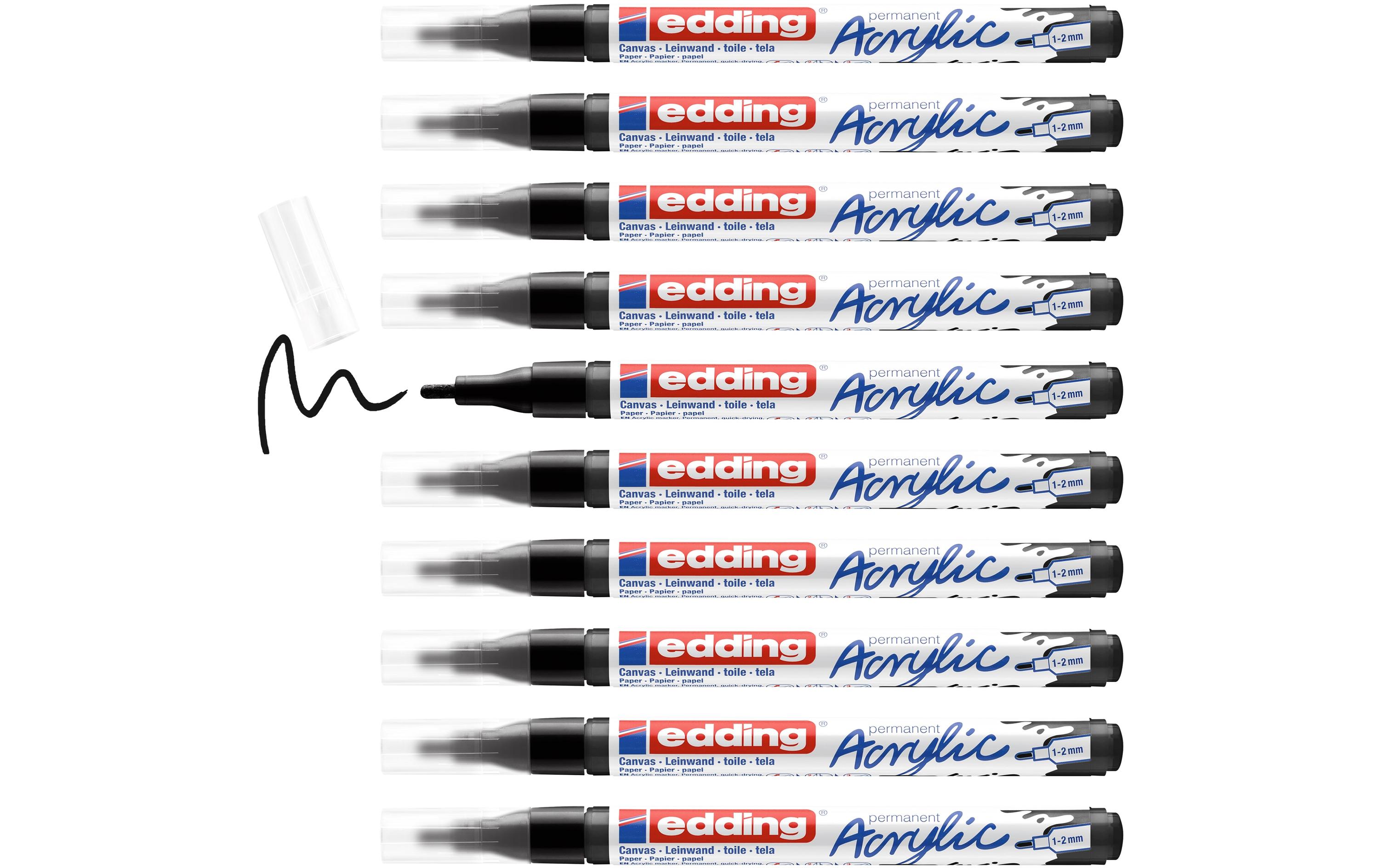 Acrylmarker 5300 Fein, SchwarzSchnelltrocknende Acrylstifte