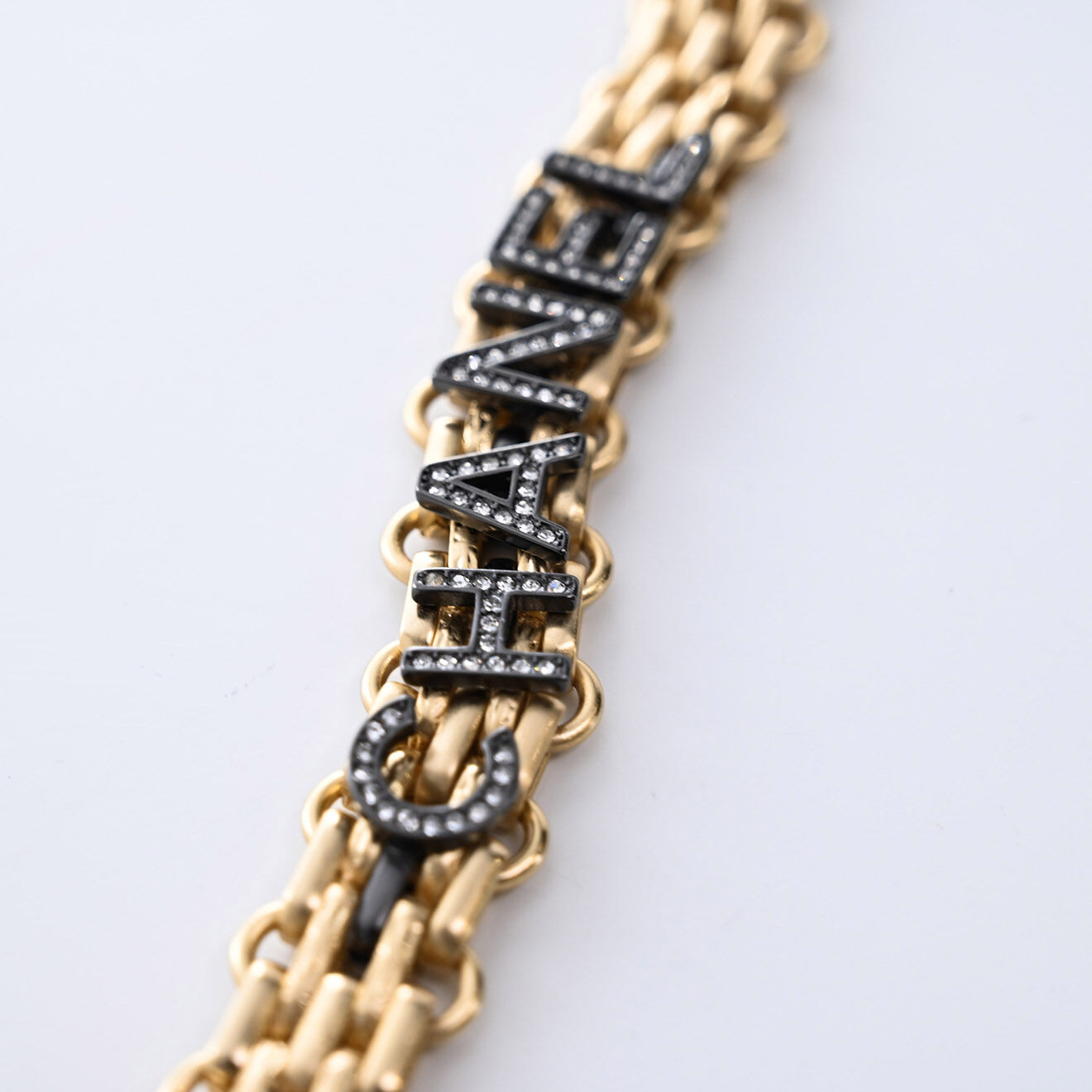 Chanel Bracelet Strass doré - Très bon état