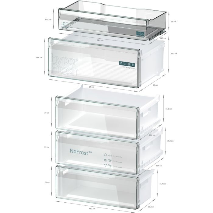 Siemens Kühl- / Gefrierkombination iQ300 KG49NXXCF