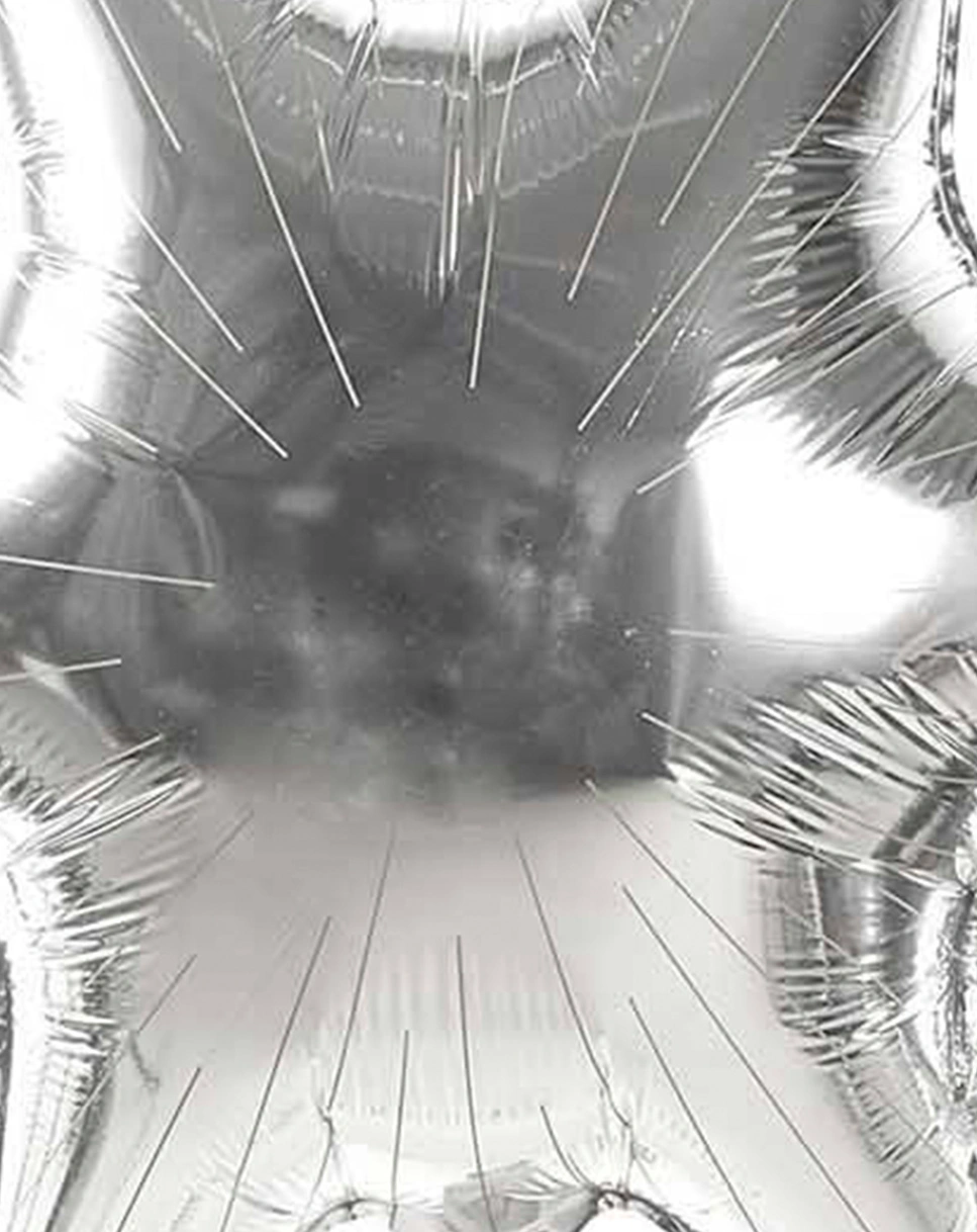Folienballon STERNSCHNUPPE in silber