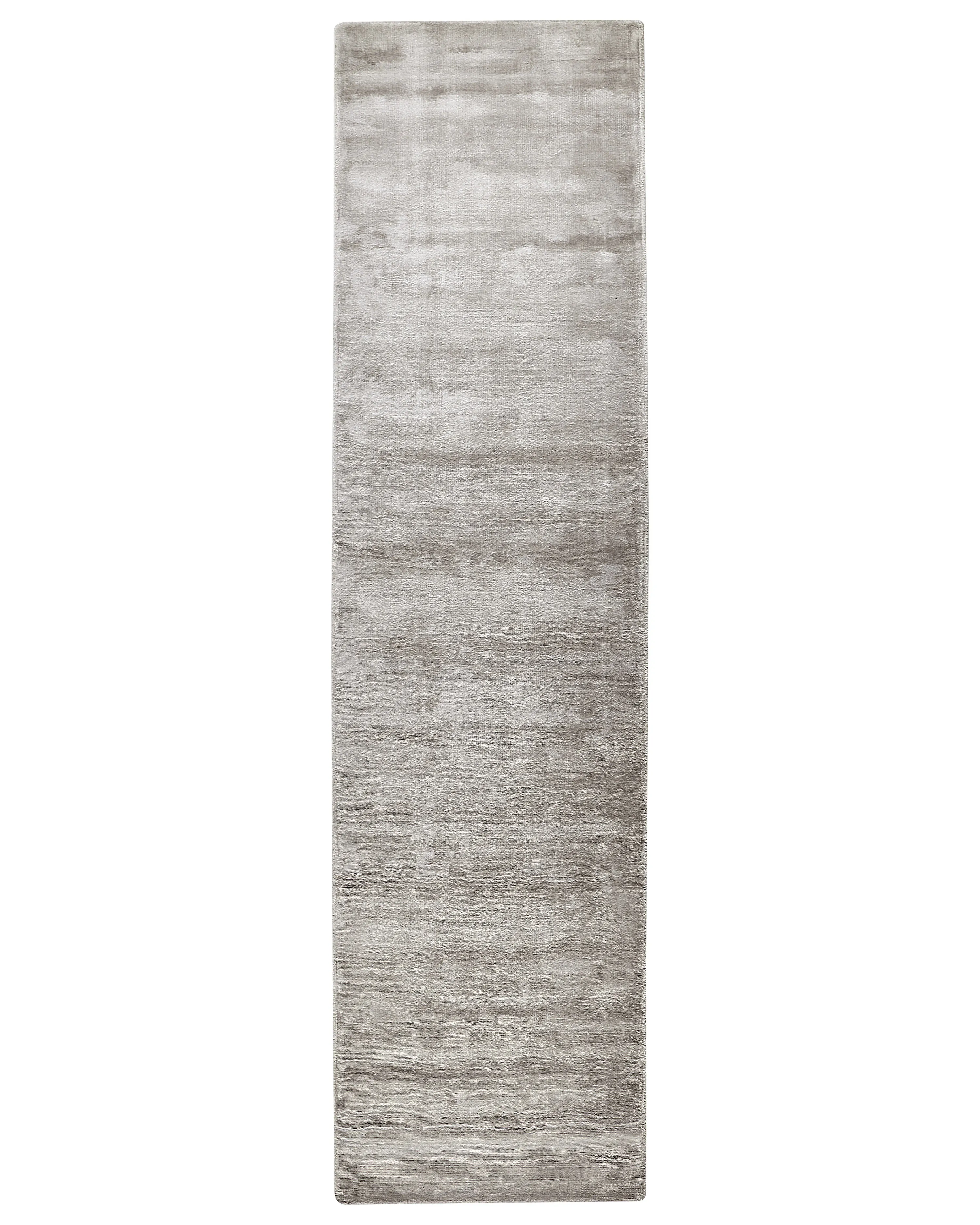 Vloerkleed GESI II Lichtgrijs 80 x 300 cm Viscose