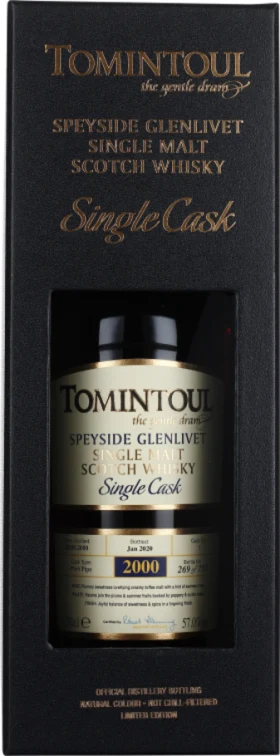 TOMINTOUL 19 YEARS 2000 PORT SINGLE CASK 70CL