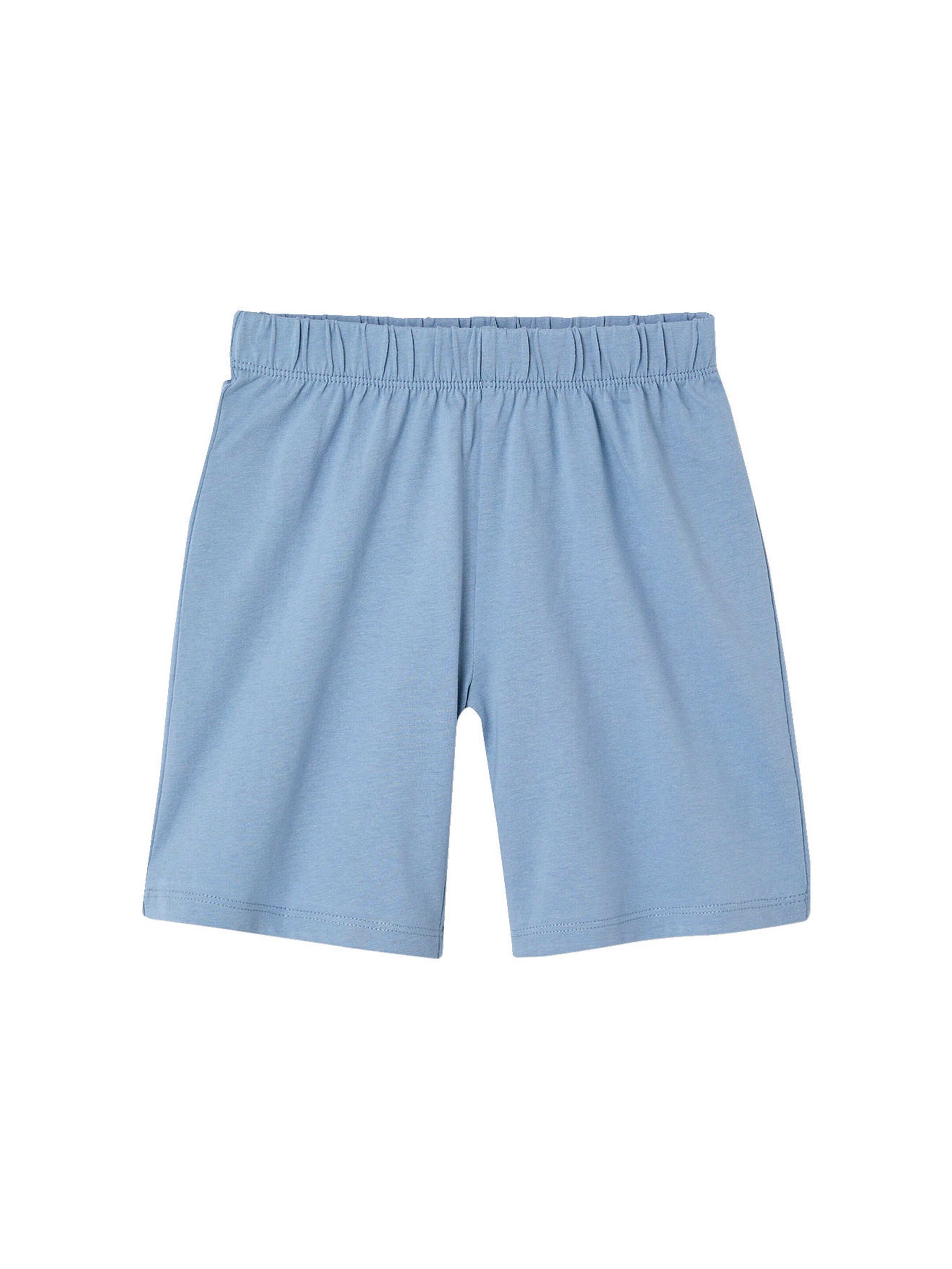Vertbaudet 2er-Pack Jungen Sommer-Schlafanzüge, Haie mit Recycling-Baumwolle himmelblau