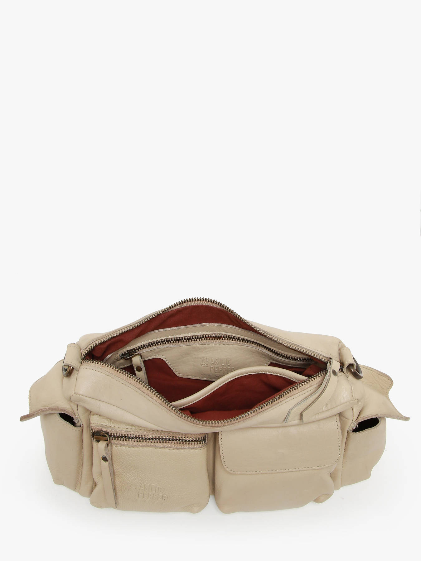 Sac bandoulire Cargo cuir BASILIC PEPPER