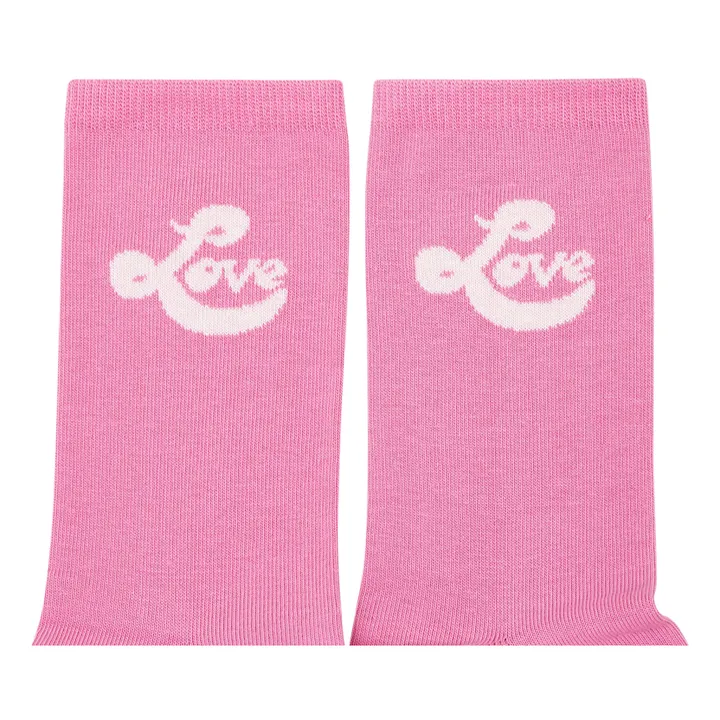 Hundred Pieces Chaussettes Pink Lover | Blanc