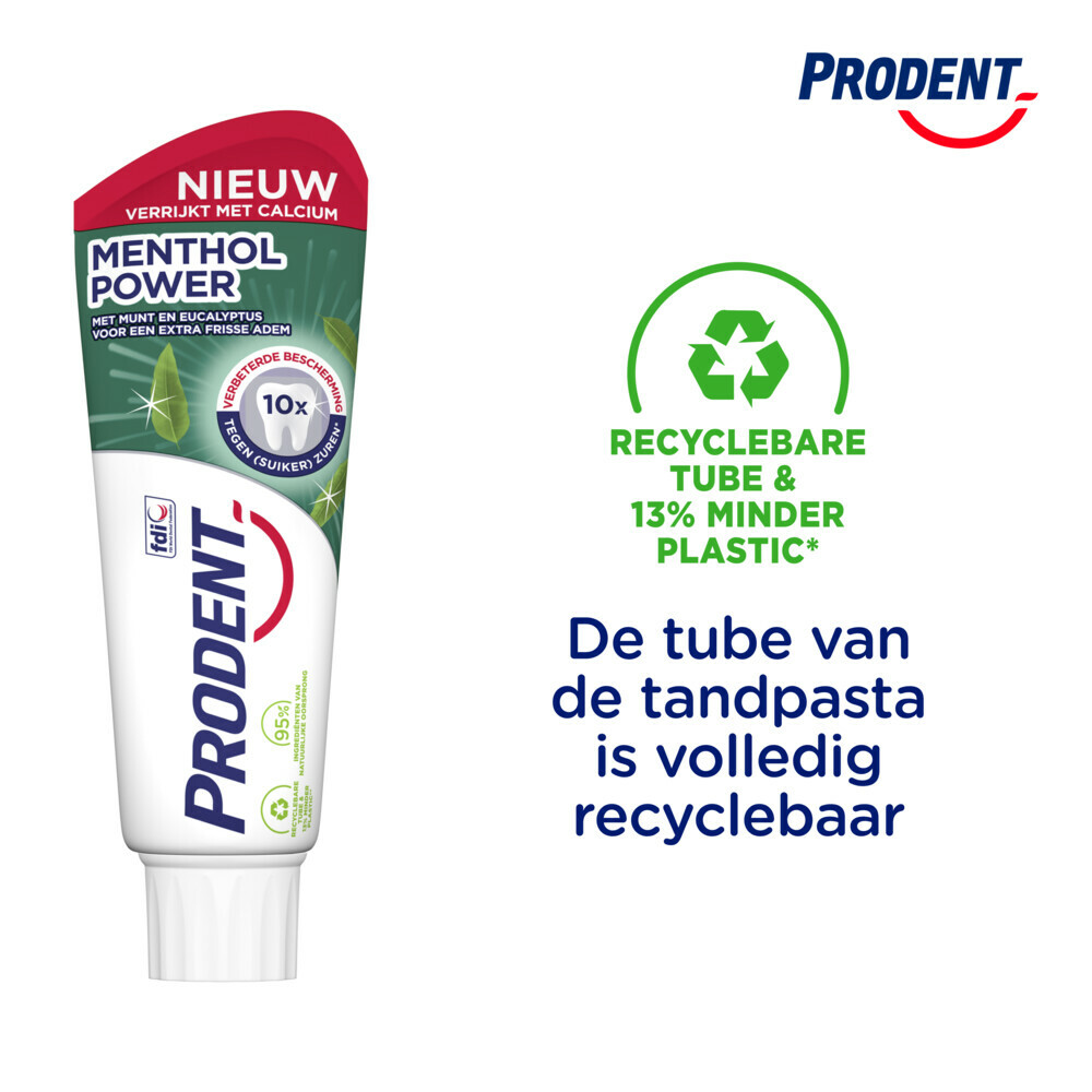 12x Prodent Tandpasta Menthol Power75 ml