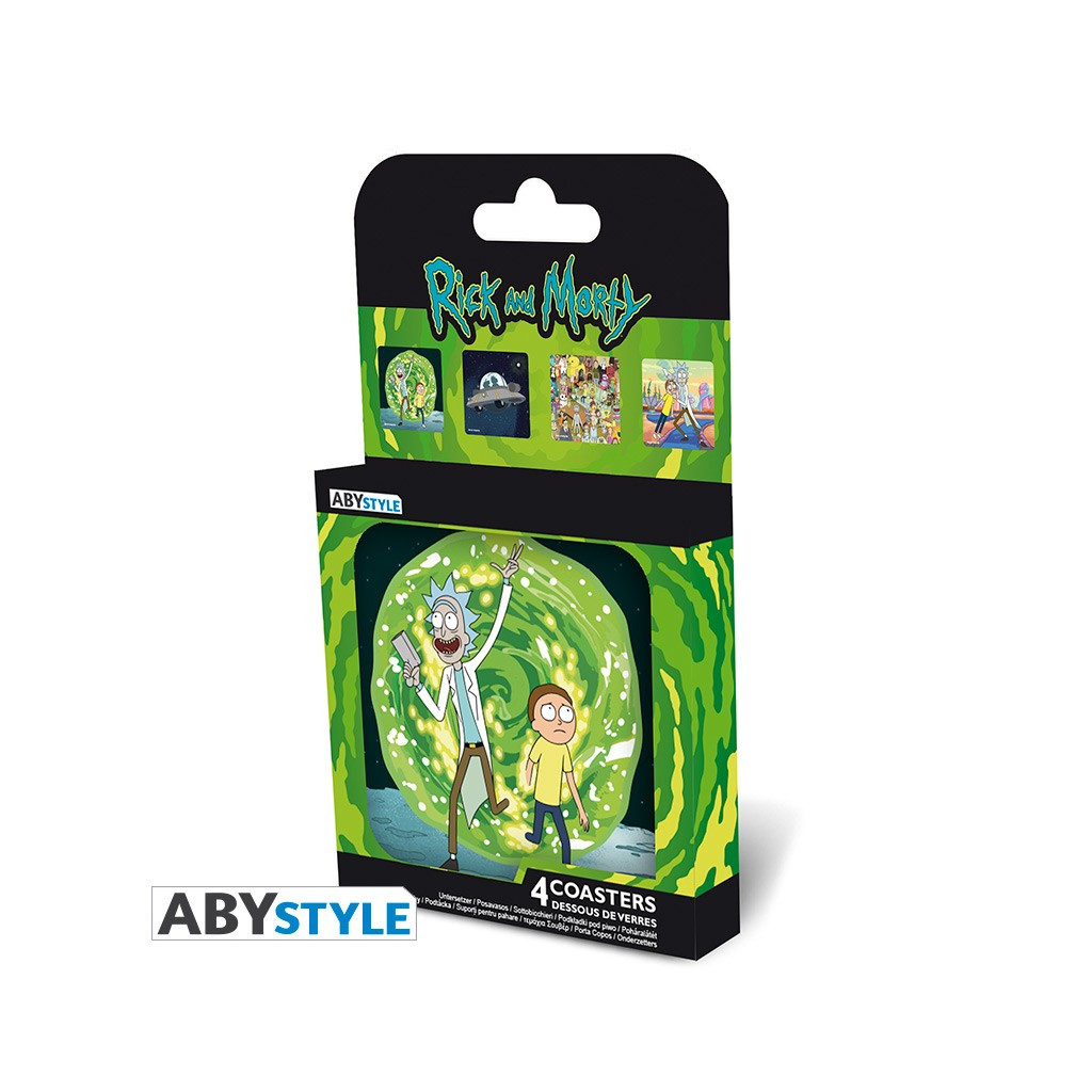 Rick & Morty - Set de 4 Dessous de Verre - Générique