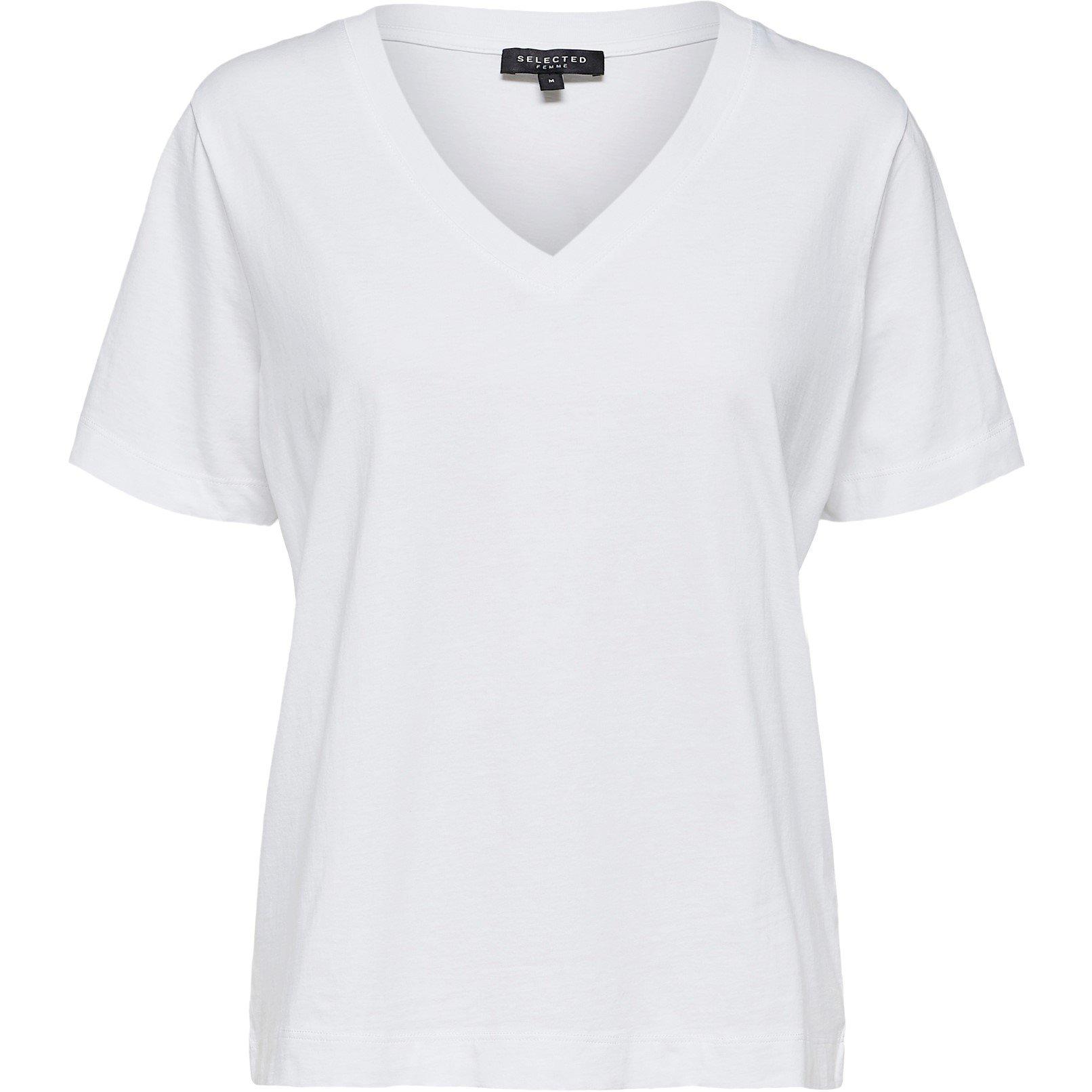 Selected Femme Standard V Neck T Shirt