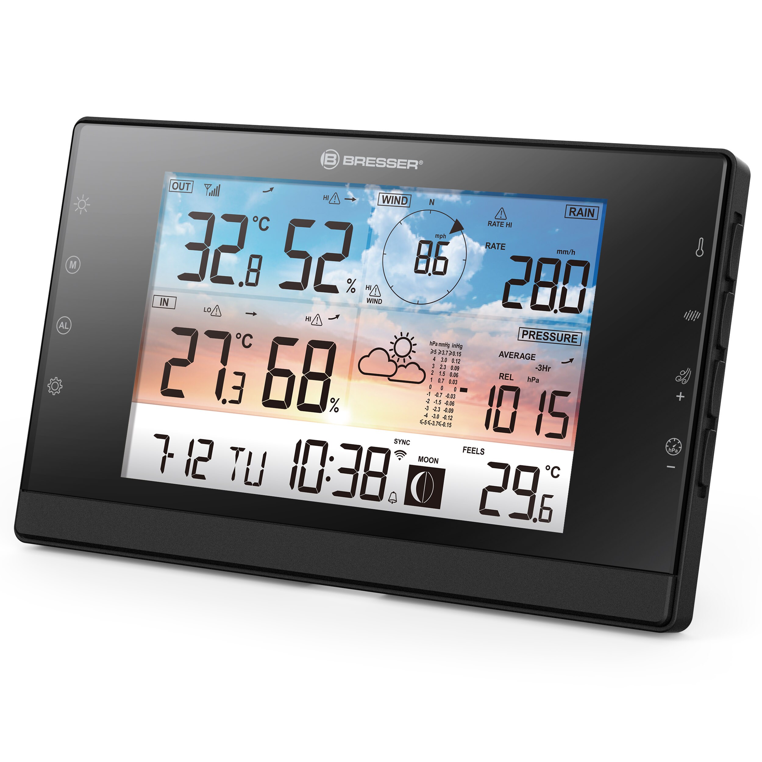 BRESSER zusätzliche / Ersatz-Basisstation für 7003350 WLAN-Wetterstation WSC