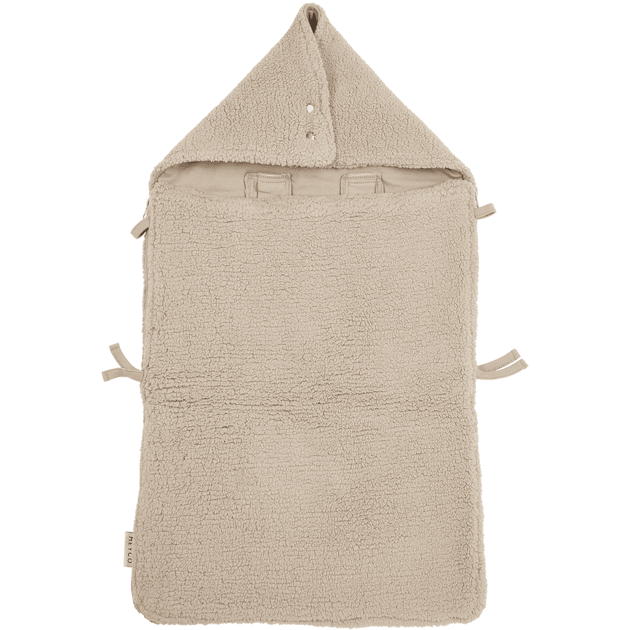 MEYCO Fußsack Teddy - Sand - 40 x 82 cm