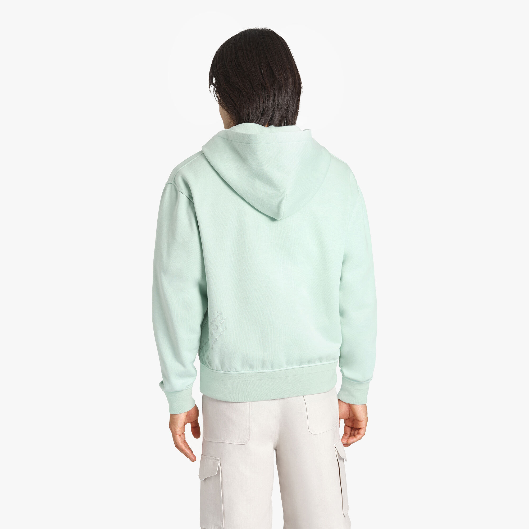 Sweat À Capuche Zippe Avec Broderie Scritto