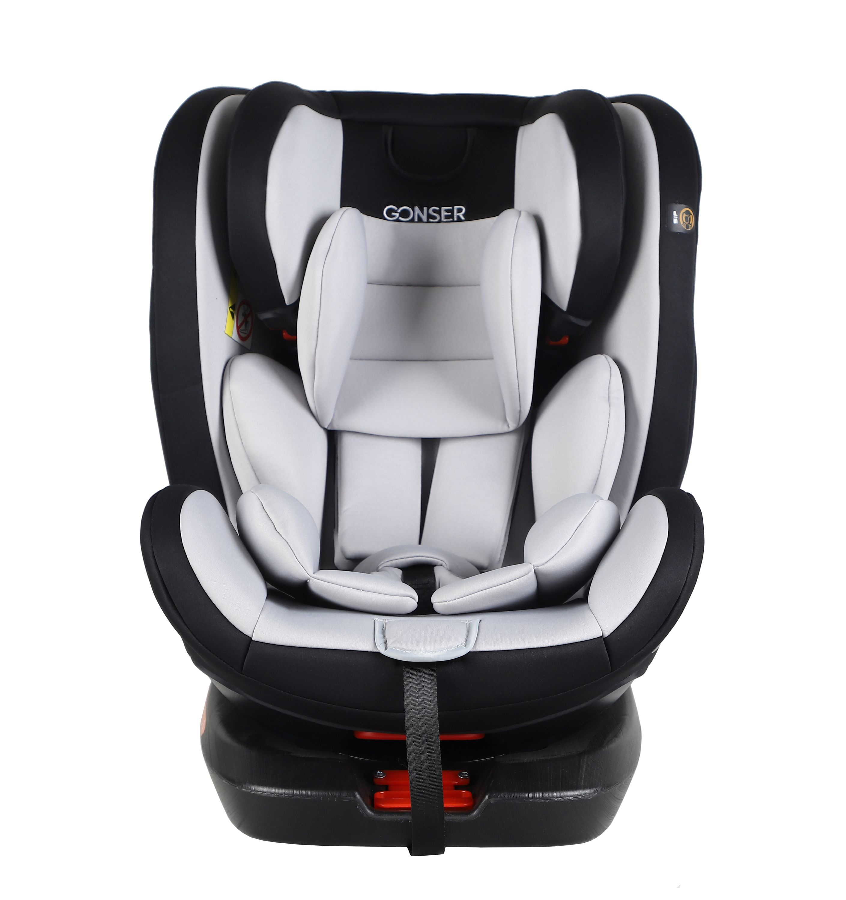 Kindersitz Auto 360° drehbar grau