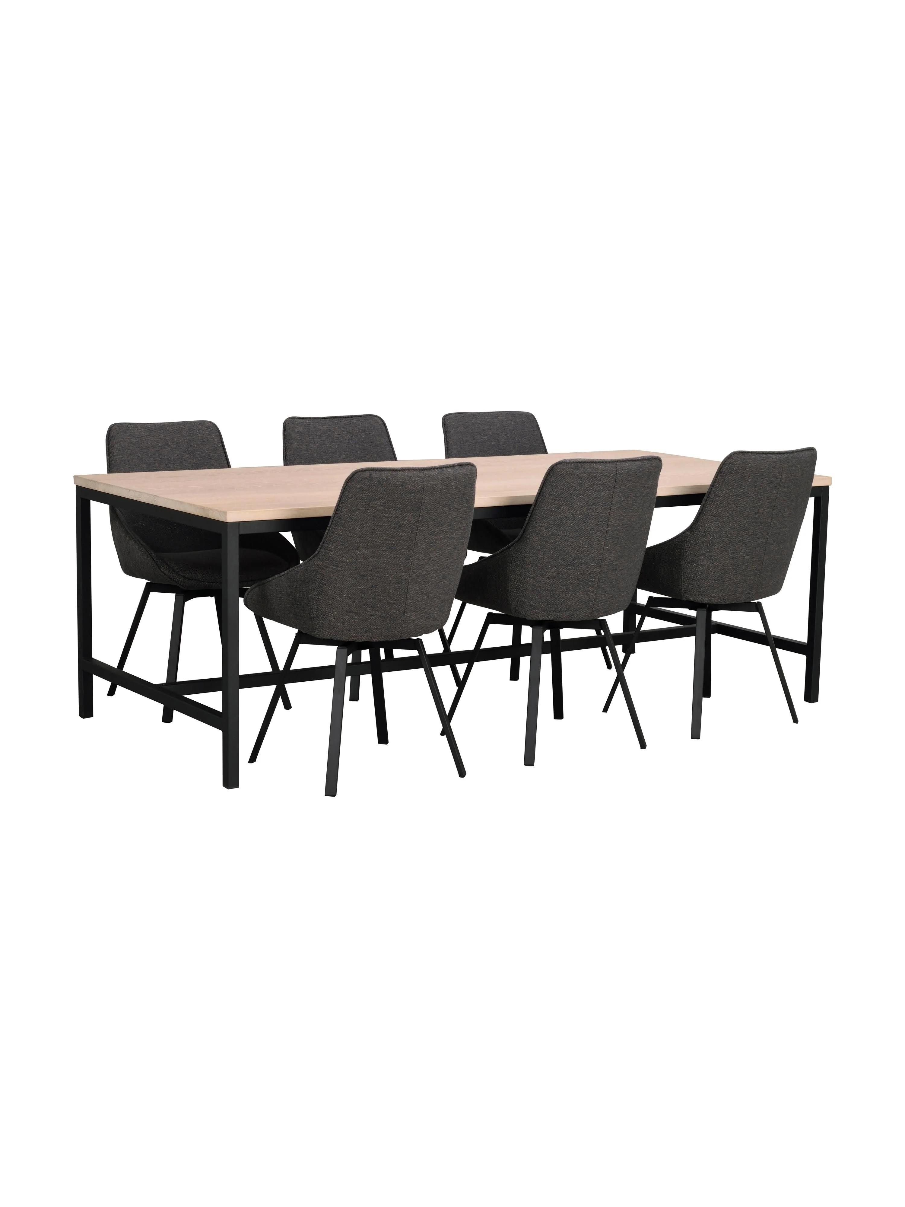Draaibare gestoffeerde stoelen Alison, 2 stuks