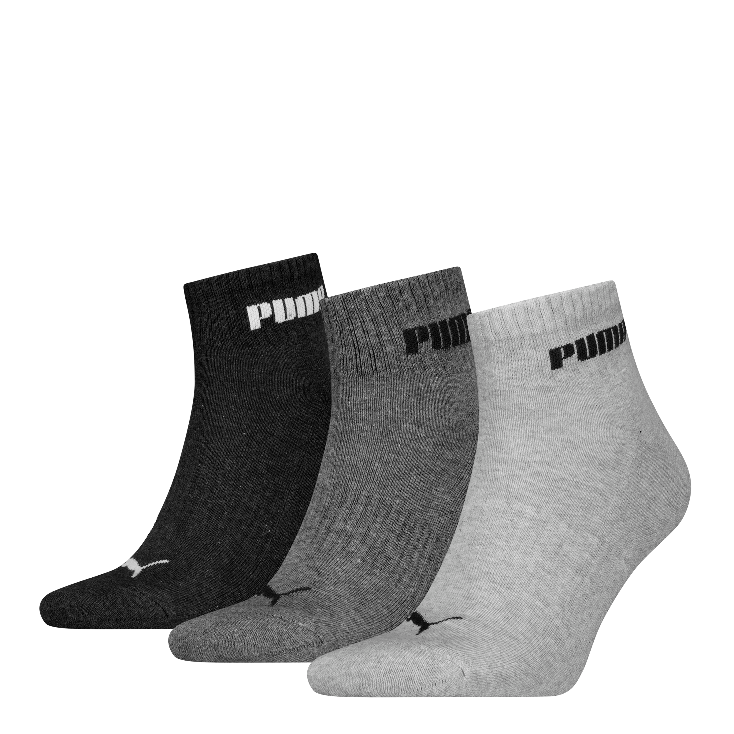 PUMA Kurzsocken »PUMA UNISEX CUSHIONED NEXT QUARTER 3P« 3 Paar, 3 Paar tlg. mit gepolsterter Sohle