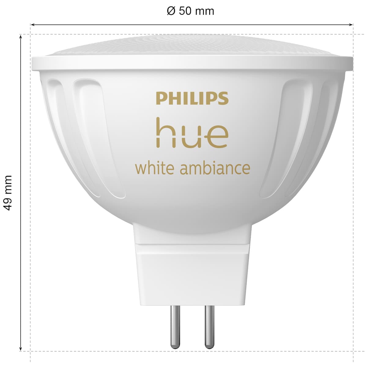 Philips Hue WA MR16 LED-lyspære 5,1W GU5.3 2-pk