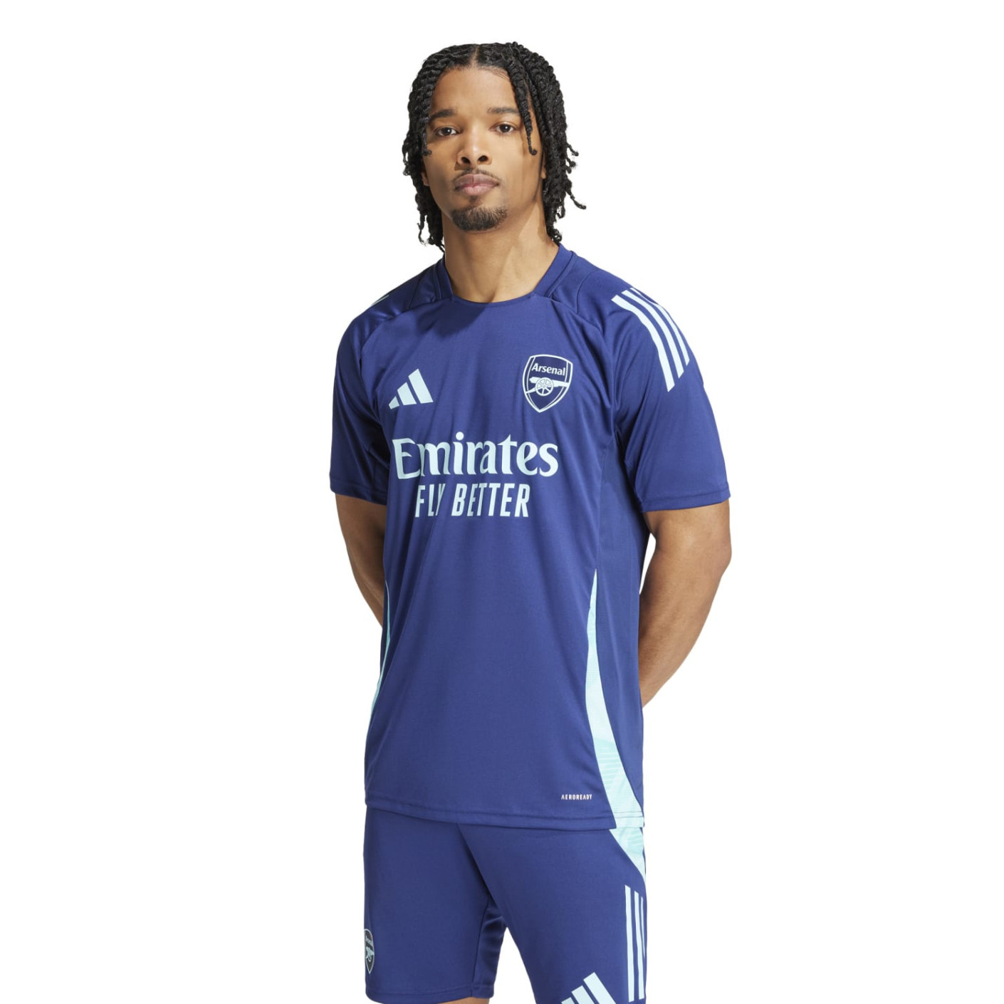Adidas Arsenal Trainingsshirt 2024-2025 Donkerblauw Lichtblauw