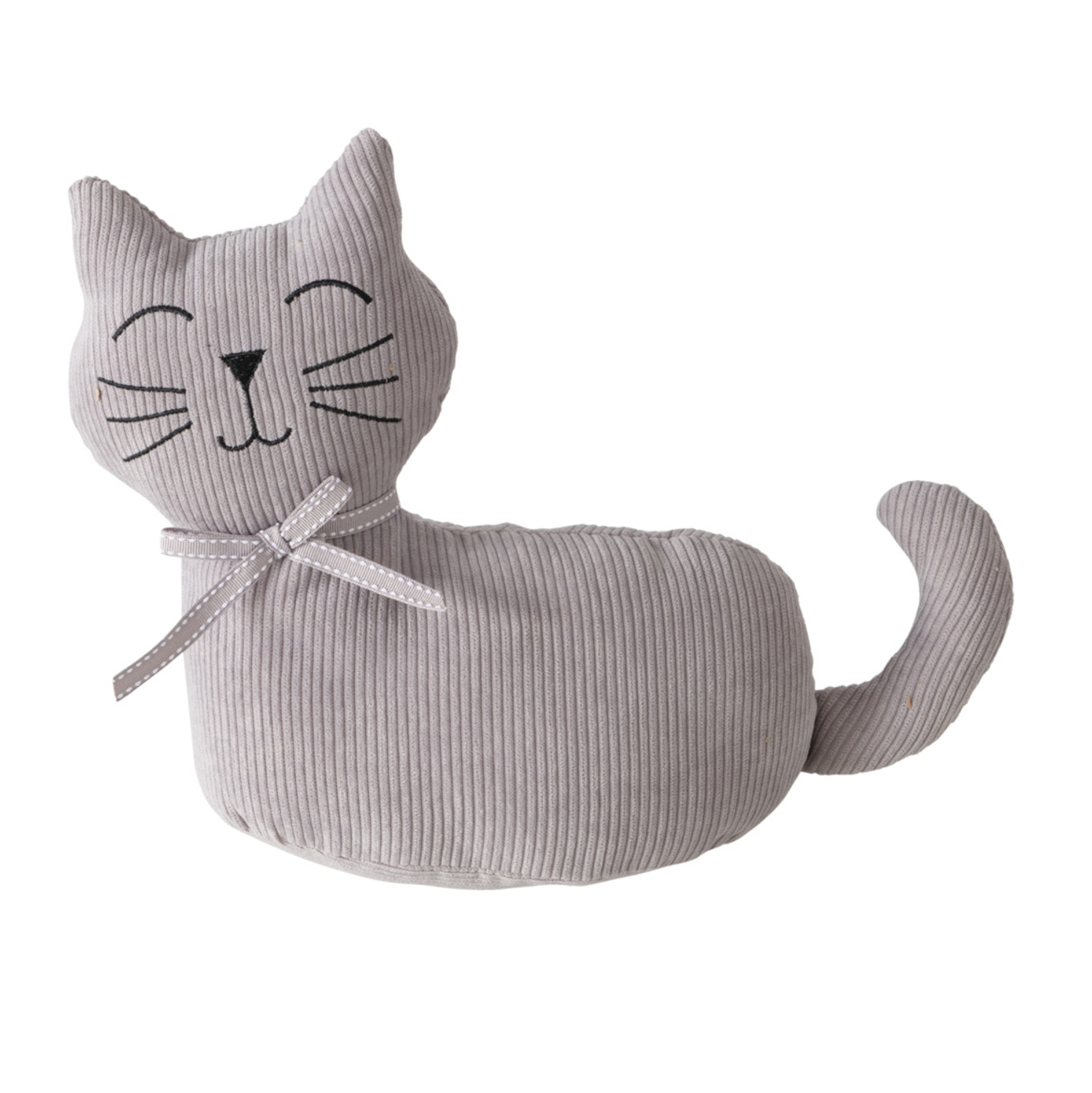Türstopper - Katze - dunkelgrau-hellgrau - 11 cm
