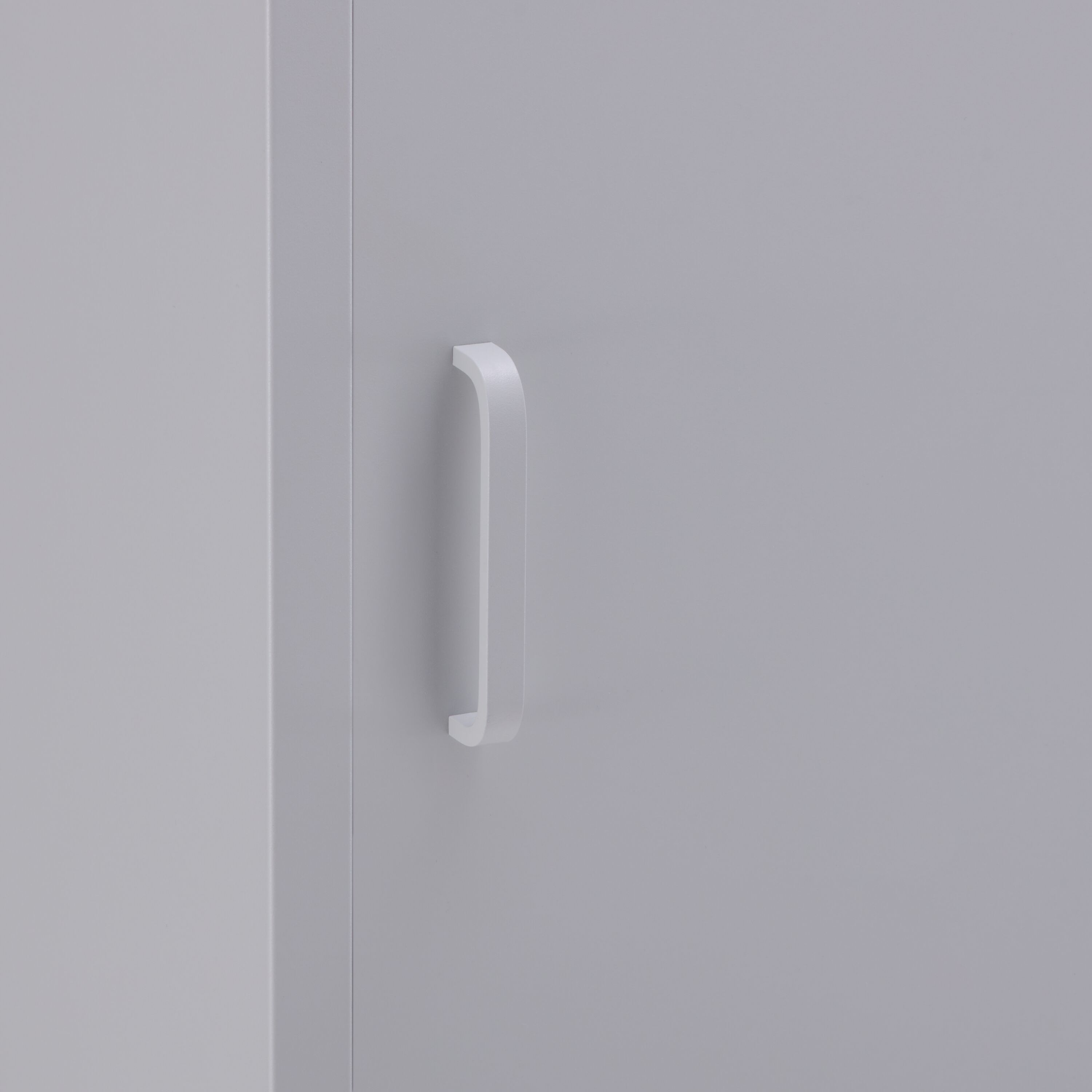 MIKO Schrank Metall lichtgrau35x46xH183c - Hellgrau / B: 35.0 cm x T: 46.0 cm x H: 183.0 cm